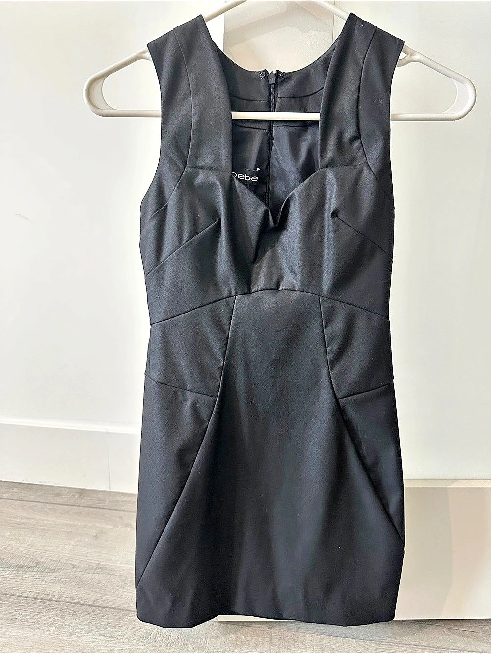 Bebe Black Sleeveless Mini Dress 00